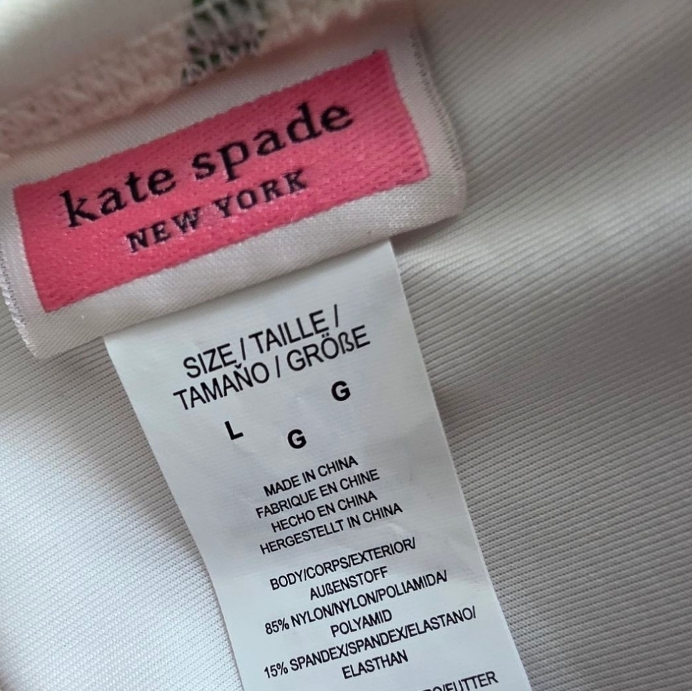 NWT Kate Spade Party Stripe Triangle Bikini Two Piece Swimsuit Sz Large  S3A226S - Picture 9 of 15